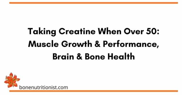 image for blog article on taking creatine when over 50 and the benefits for muscle, bone and brain health