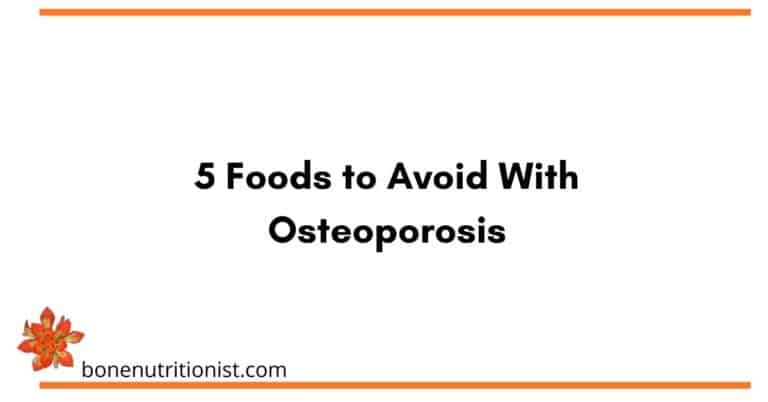 5 Foods to Avoid with Osteoporosis: colas, excess caffeine, alcohol, foods with trans fats and added sugar